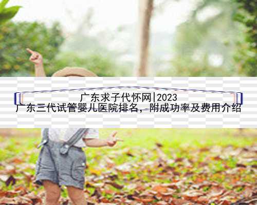 广东求子代怀网|2023
广东三代试管婴儿医院排名，附成功率及费用介绍